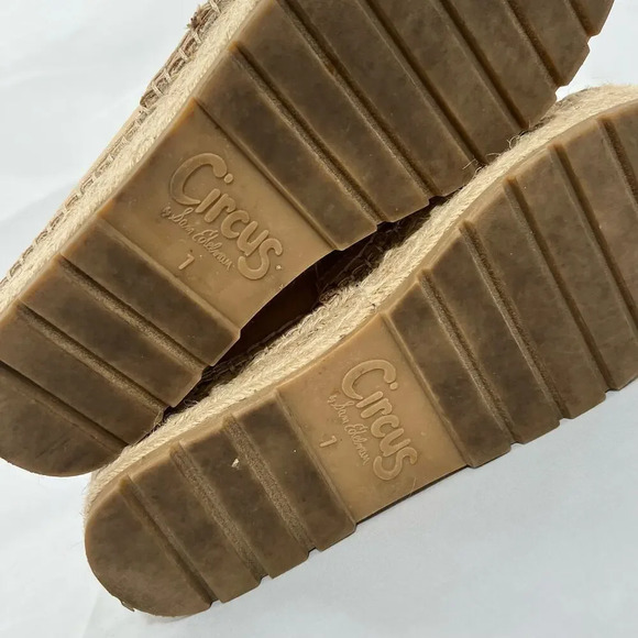 Circus NY by Sam Edelman Cora‎ Espadrille Women’s Shoes Platform Size 7 Tan - Picture 5 of 10